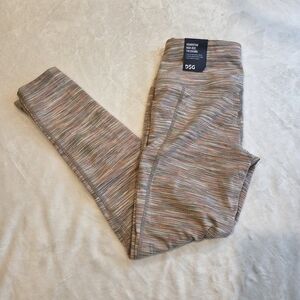 DSG Women's Momentum High-Rise 7/8 Leggings - Tan Spacedye Small New Pockets